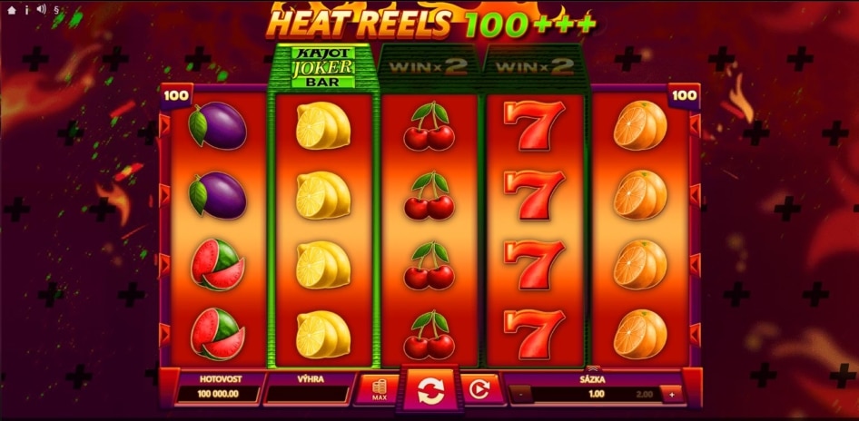 Heat reels 100+++ od Kajot