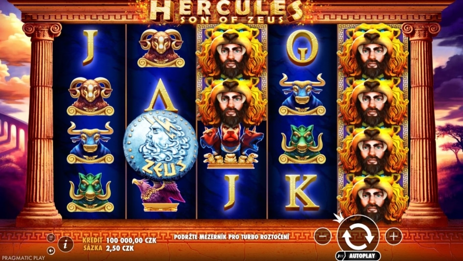 Hercules Son of Zeus od Pragmatic Play