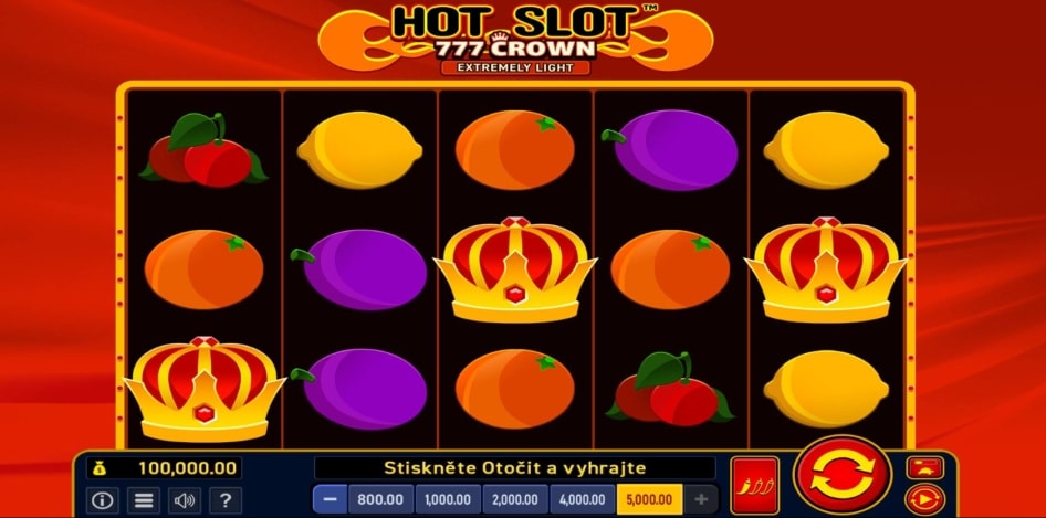 Hot Slot 777 Crown Extremely Light od Wazdan