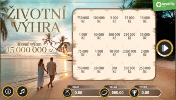 Ukázka setřeného losu Životní výhra