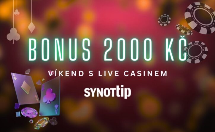 Bonus 2000 Kč v Live casinu u Synottipu