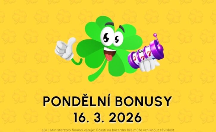 Free spiny a bonusy dnes 16-3-2026