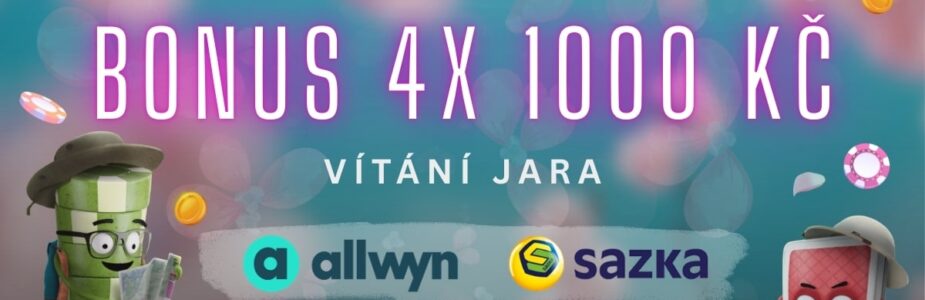 Bonus 4x 1000 Kč na Allwynu