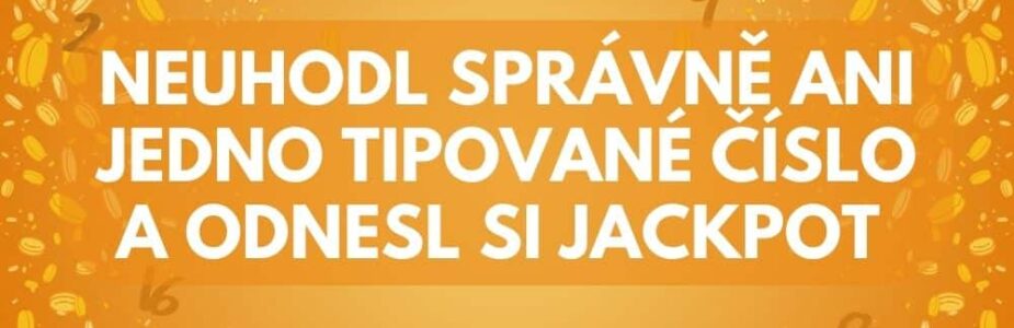 Ačkoli netrefil správně ani jednou číslo, tak si odnesl z nové slovenské loterie jackpot!