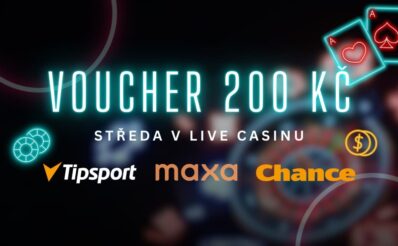 Voucher 200 Kč v Live casinu u Tipsportu, Chance a Maxy