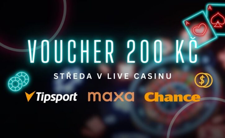 Voucher 200 Kč v Live casinu u Tipsportu, Chance a Maxy