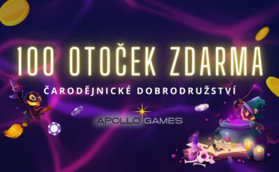 100 čarodějnických spinů na Apollo Games