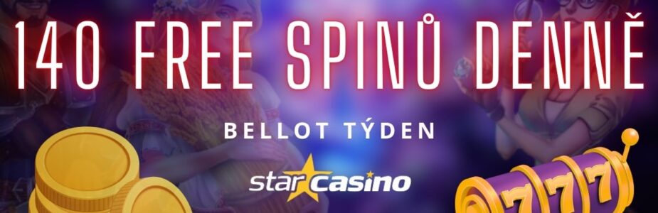 140 free spinů u Star Casina