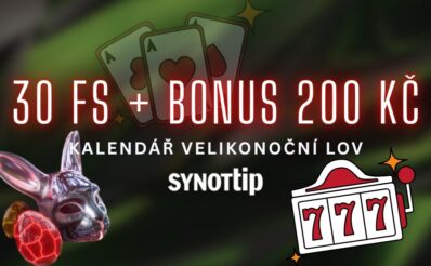 30 FS + bonus 200 Kč u Synottipu