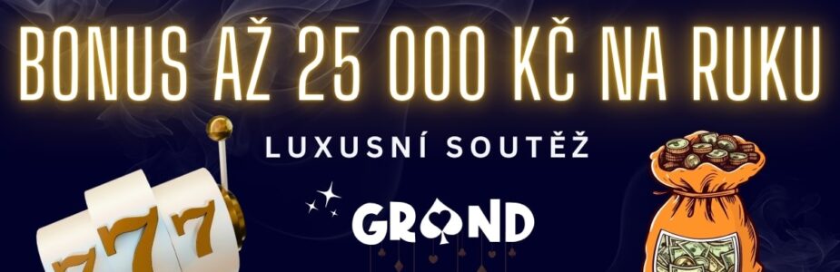 Bonus až 25 000 Kč na ruku od Grandwinu