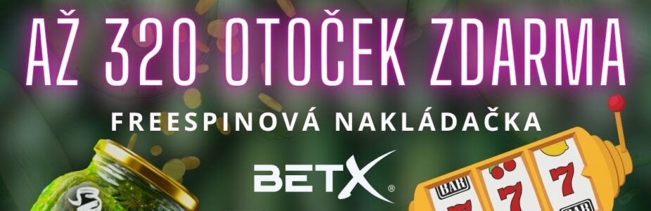 Až 320 otoček zdarma od casina BetX