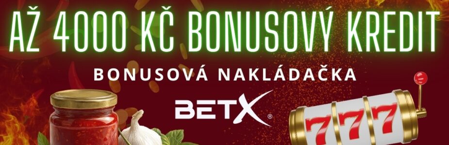 Až 4000 Kč Bonusový kredit od BetX