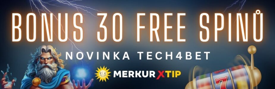 Bonus 30 free spinů od MerkuruXtip