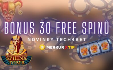 Bonus 30 free spinů od MerkurXtip