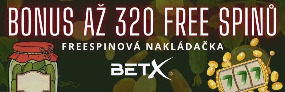 Bonus až 320 free spinů od BetX