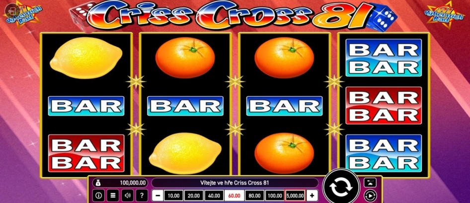 Criss Cross 81 od Wazdan