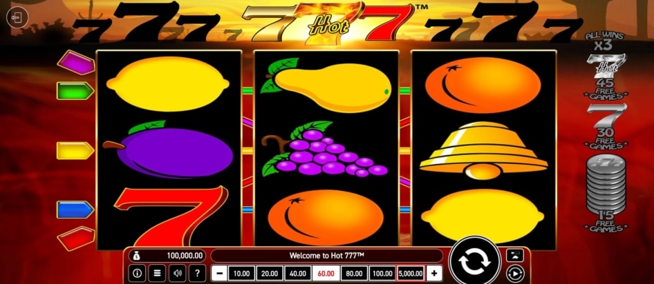 Hot 777 od Wazdan