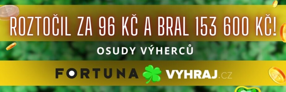 Výhra přes 150 tisíc korun u Fortuny