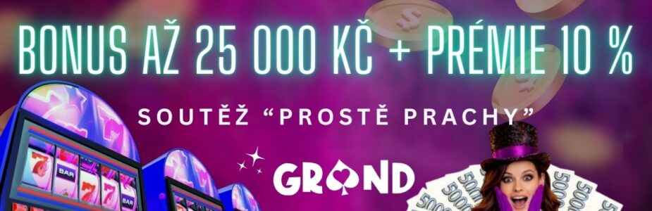 Bonus až 25 000 Kč + prémie 10% u Grandwin