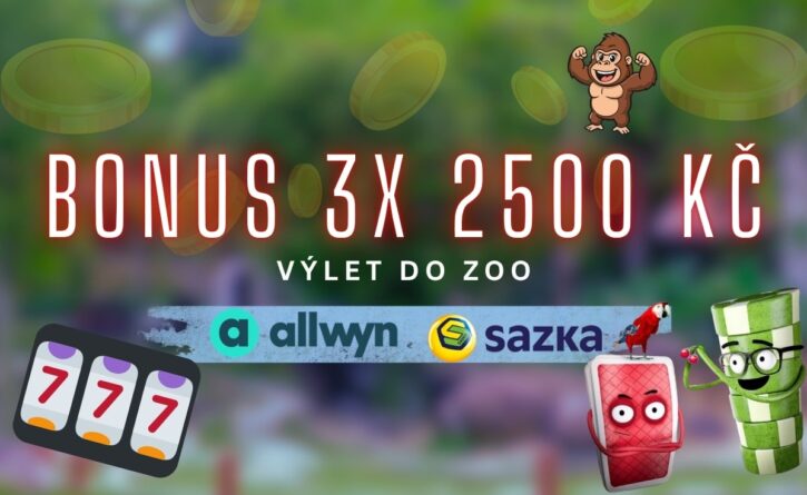 Bonus 3x 2500 Kč u Allwyn