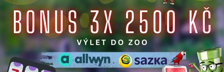 Bonus 3x 2500 Kč u Allwyn