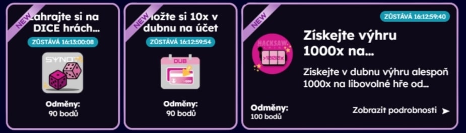 dubnové mise casino Tokyo