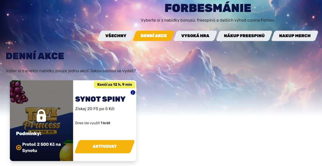 20 otoček zdarma u Forbesu