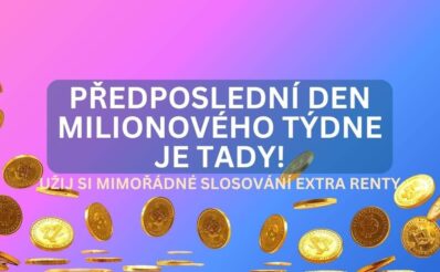 Odnes si bonusový milion z mimořádného slosování Extra Renty!