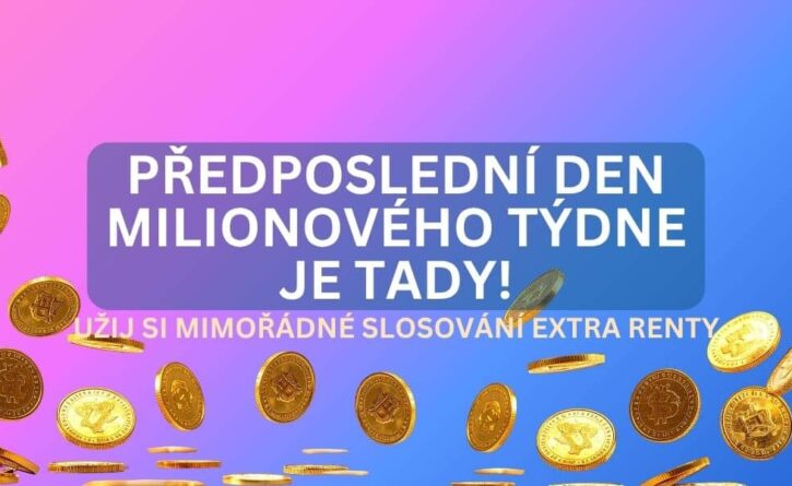 Odnes si bonusový milion z mimořádného slosování Extra Renty!
