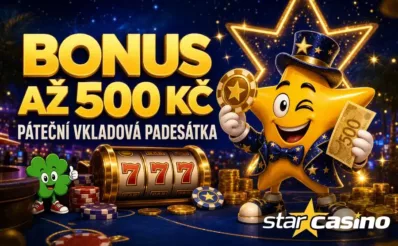 Bonus až 500 Kč v páteční vkladové padesátce u Star Casina