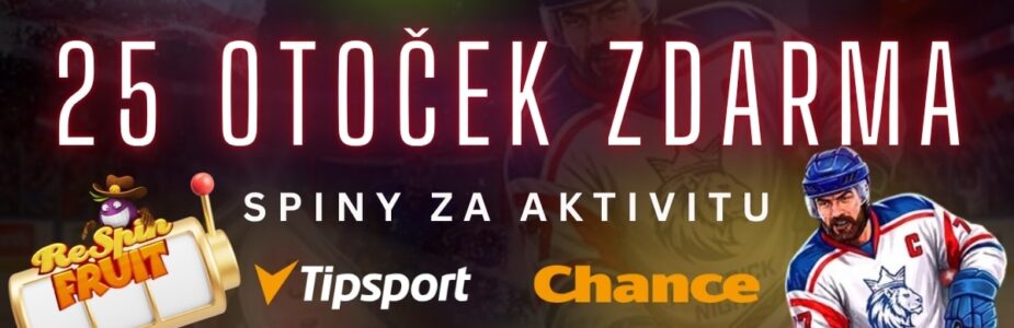 25 otoček zdarma u Tipsportu a Chance