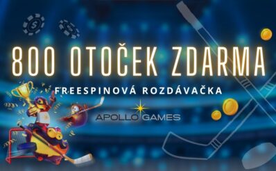 800 hokejových otoček zdarma u Apollo Games