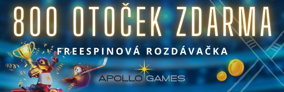800 hokejových otoček zdarma u Apollo Games