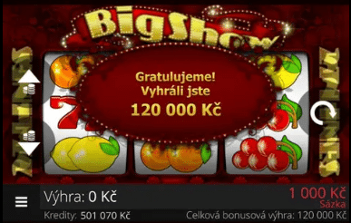 Big show výhra