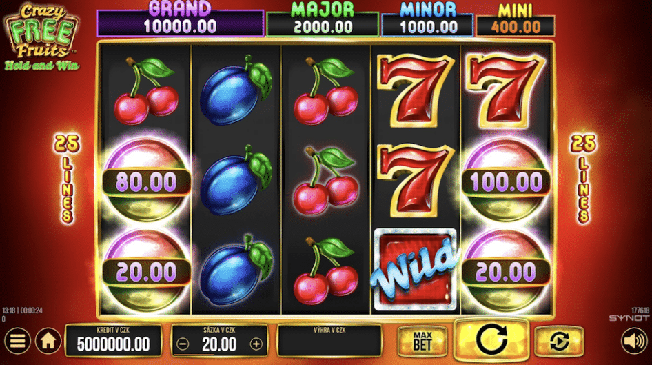 Crazy Free Fruits od SYNOT Games
