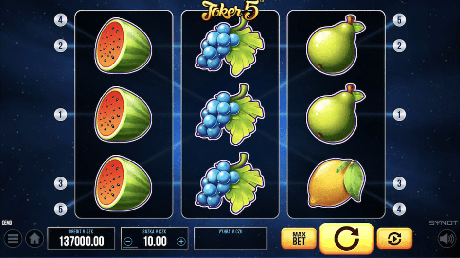 Joker 5 od SYNOT Games