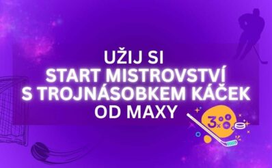 Užij si začínající hokejové mistrovství s trojnásobkem od Maxy!