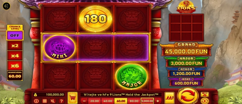 9 Lions Hold the Jackpot od Wazdan