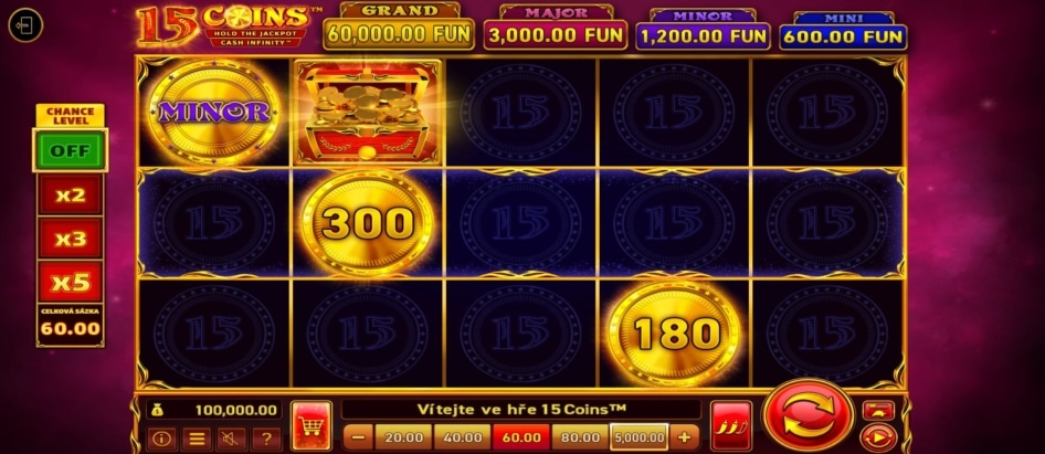 15 Coins od Wazdan