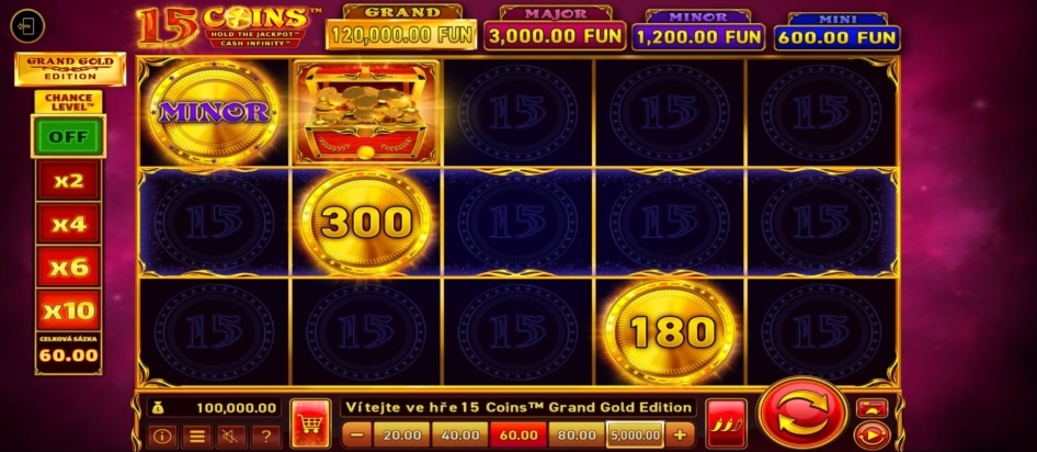 15 Coins Grand Gold Edition od Wazdan