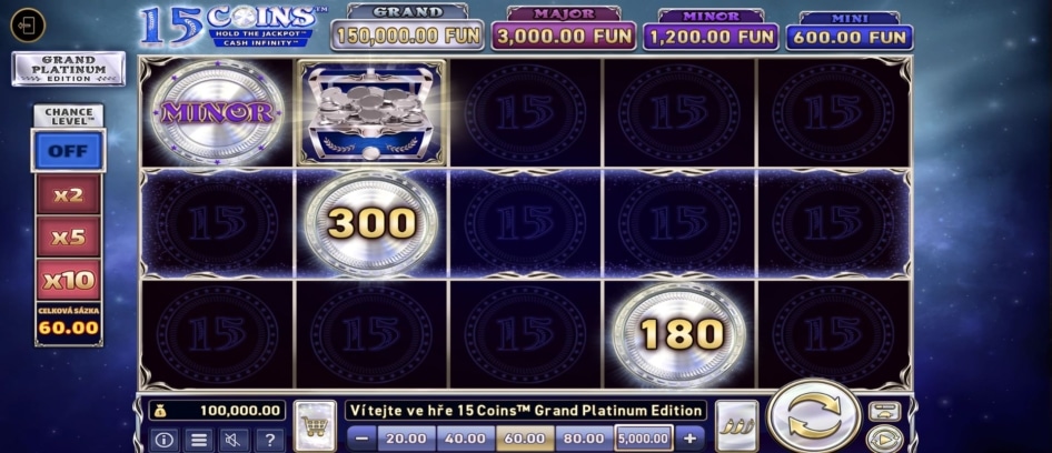 15 Coins Grand Platinum Edition od Wazdan