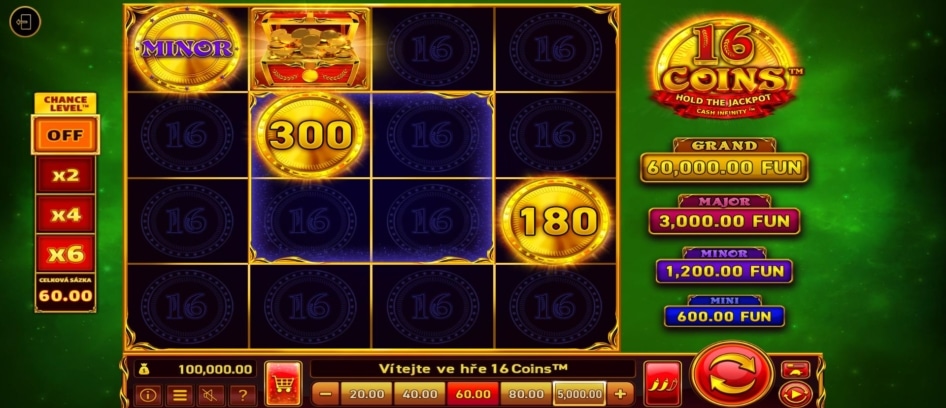16 Coins od Wazdan