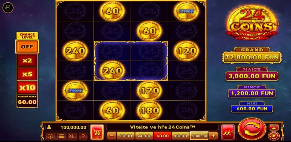 24 Coins od Wazdan