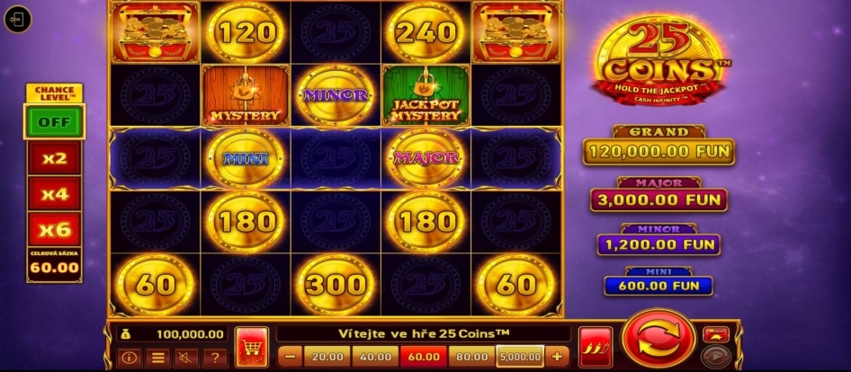 25 Coins od Wazdan