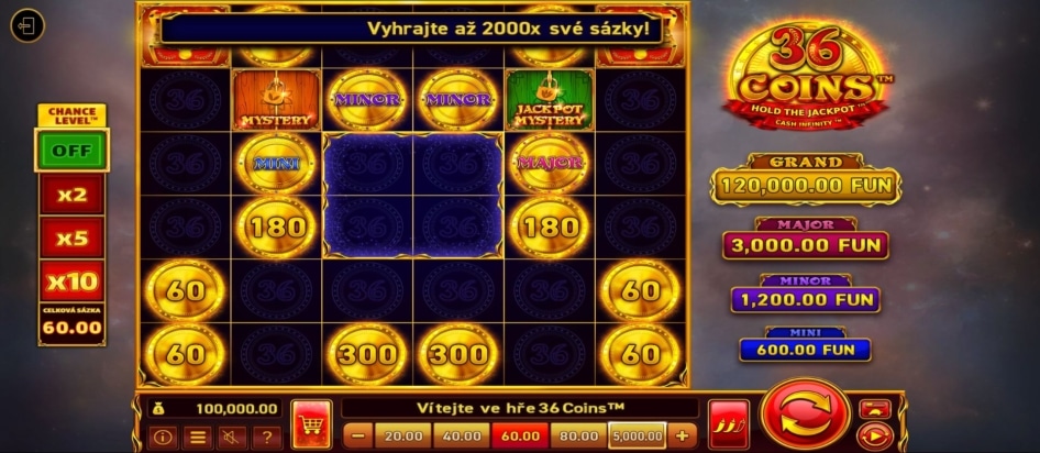 36 Coins od Wazdan