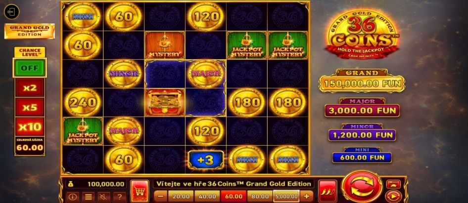36 Coins Grand Gold Edition od Wazdan