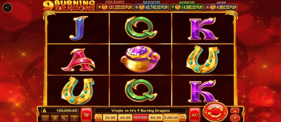 9 Burning Dragons od Wazdan