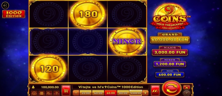 9 Coins 1000 Edition od Wazdan