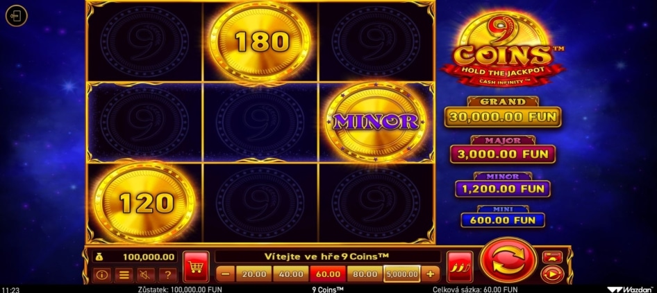 9 Coins od Wazdan