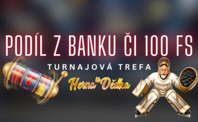 Získej podíl z banku či 100 free spinů v Herně u Dědka